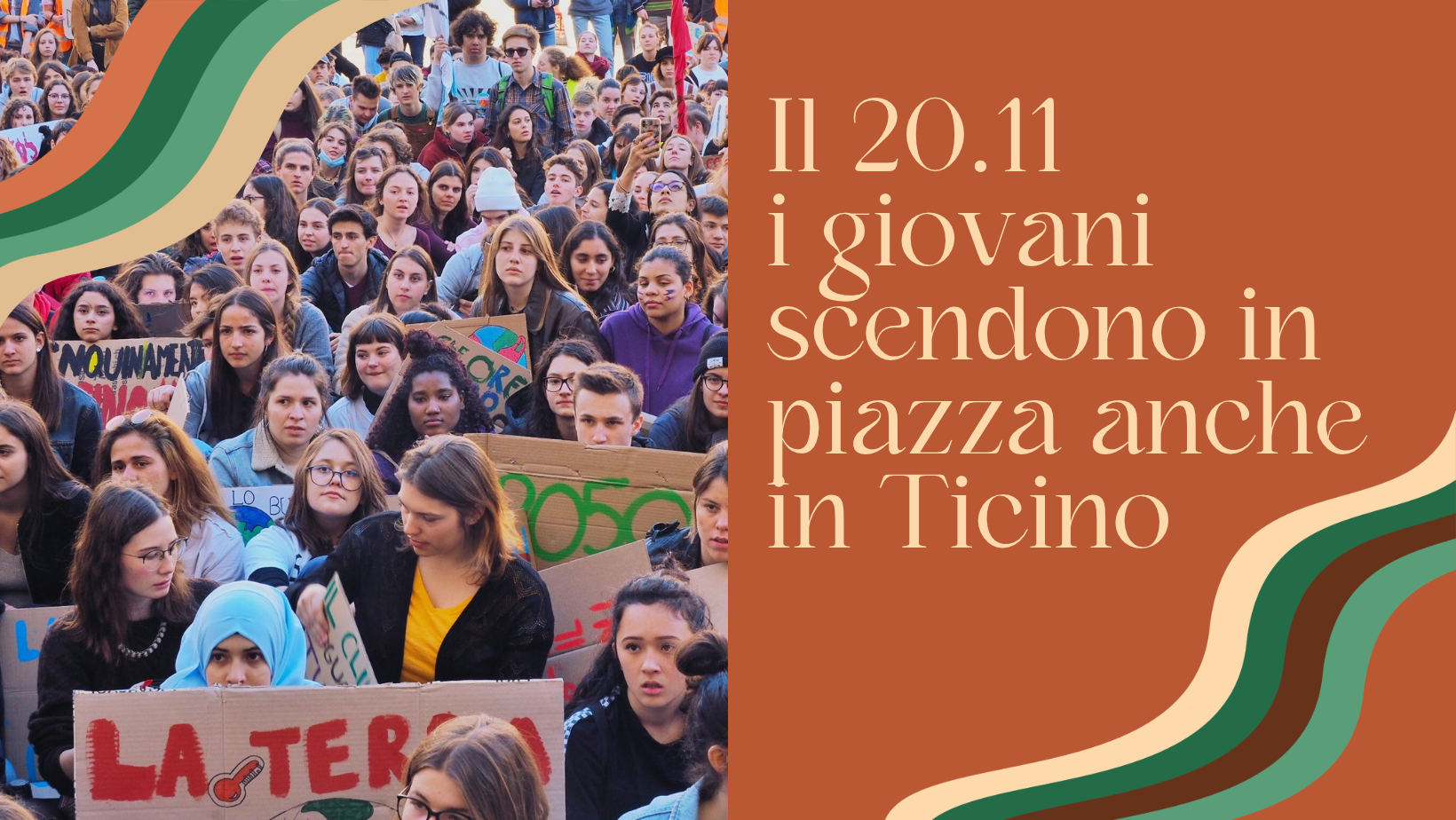 MOBILITAZIONE: IL 20.11 I GIOVANI SCENDONO IN PIAZZA IN TICINO